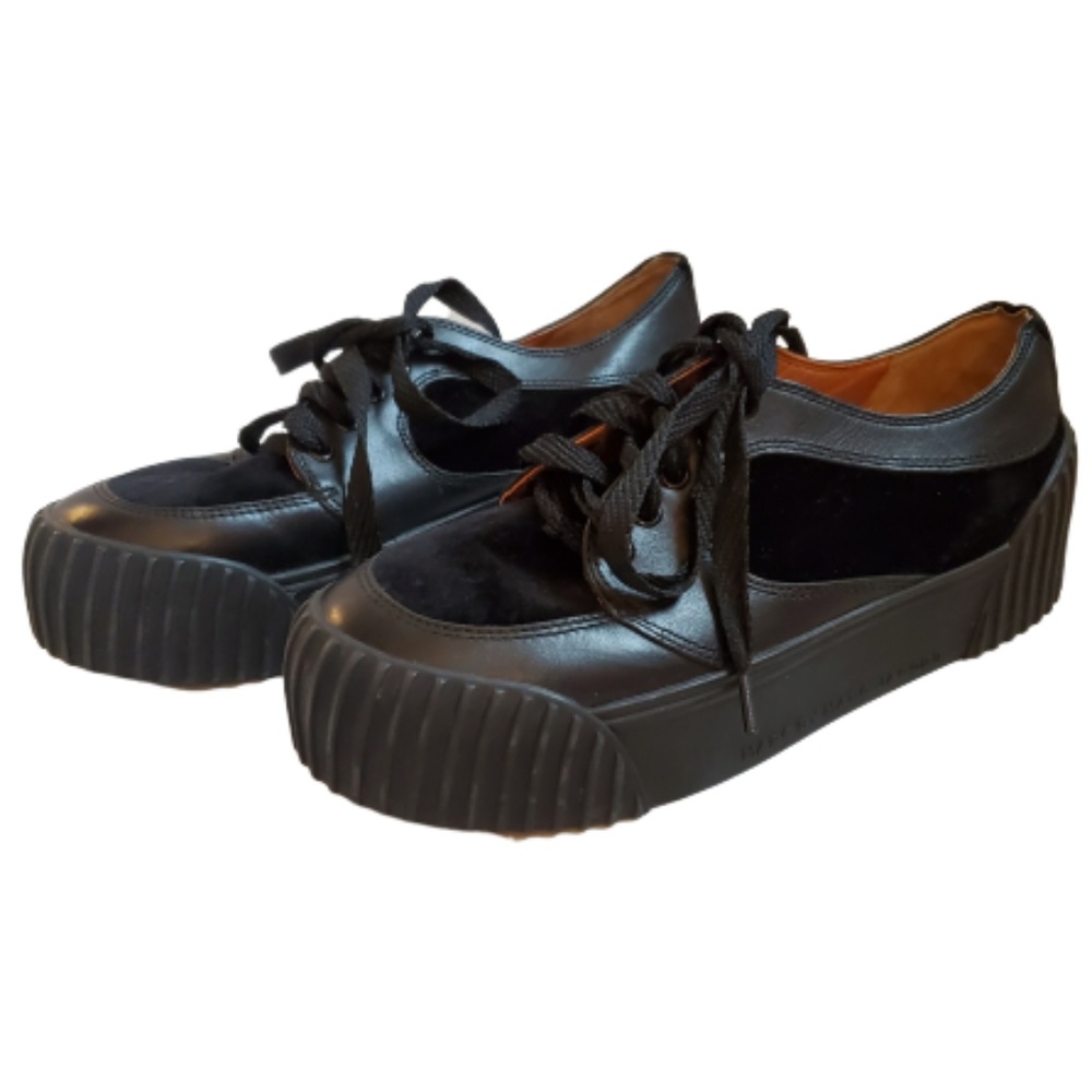 Marc by Marc Jacobs Black Suede Platform Sneakers